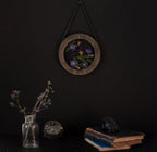 Pressed flower frame d. 9" - Delphinium - Emerald Rabbit