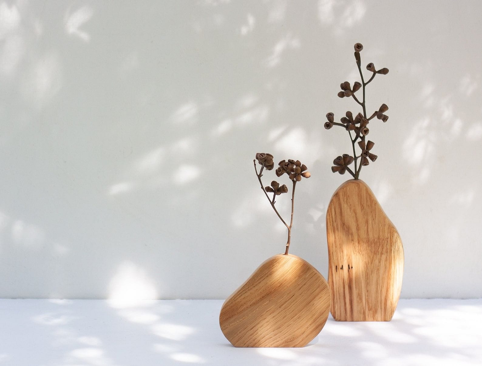 Wavy vases - Oak & Birch