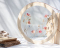 Art de fleurs pressées diam. 30 cm - Esthétique Pastel