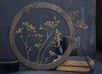 Pressed flower frame d. 9" and 12" - Dill Blossom - Emerald Rabbit