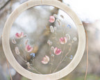 Art de fleurs pressées diam. 30 cm - Esthétique Pastel