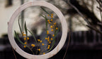 Pressed flower frame d. 9" and 12" - Mimosa moments - Emerald Rabbit