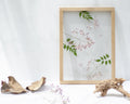 Cadre fleurs pressées 13x18" - Lilas