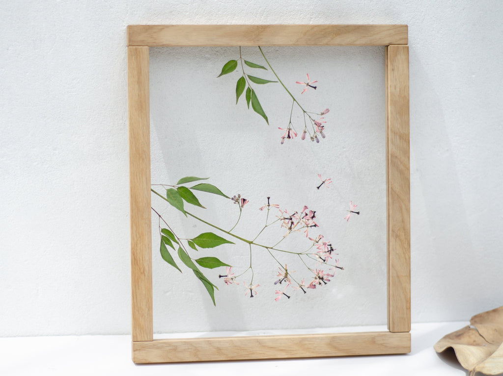 Cadre de fleurs pressées 10,5x12,5" - Lilas