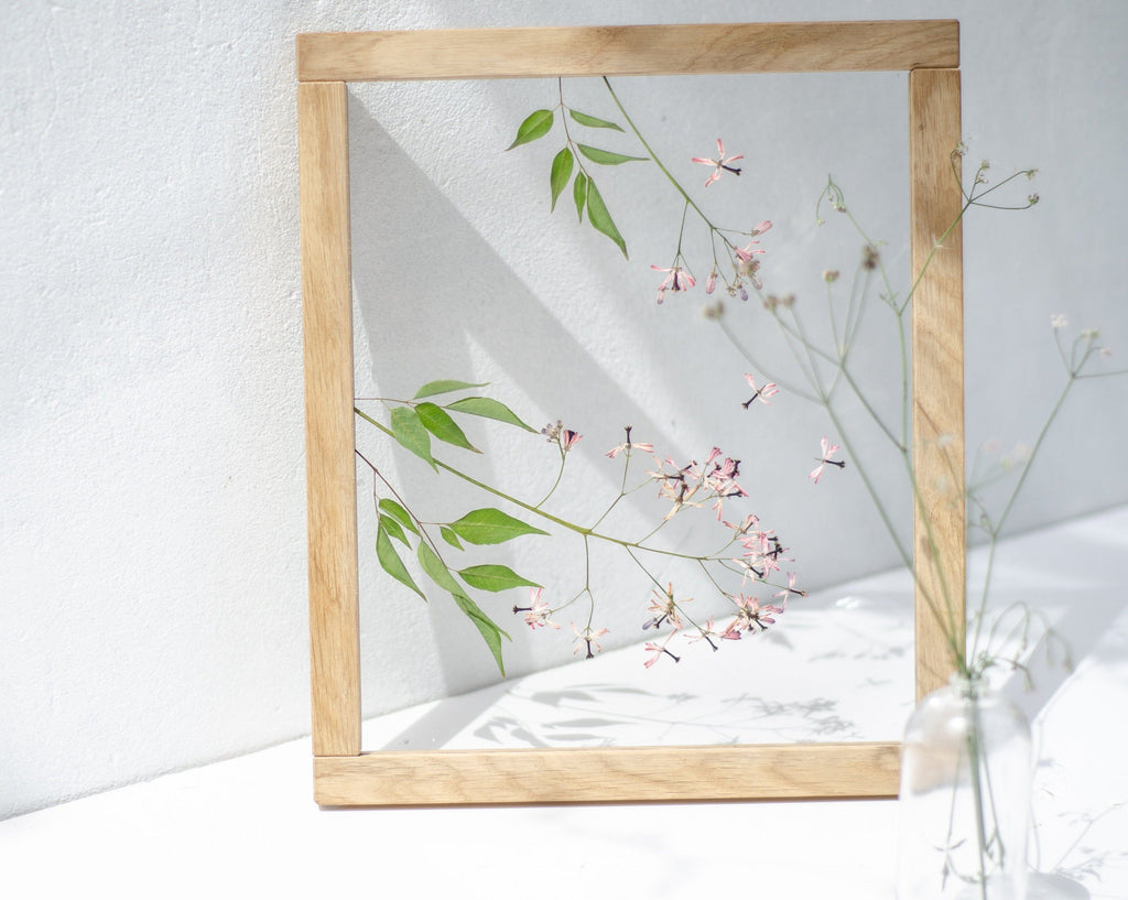 Cadre de fleurs pressées 10,5x12,5" - Lilas