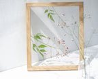 Cadre de fleurs pressées 10,5x12,5" - Lilas