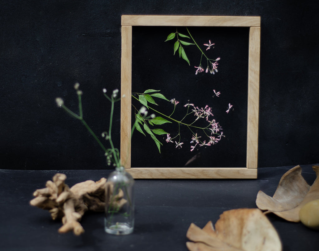 Cadre de fleurs pressées 10,5x12,5" - Lilas