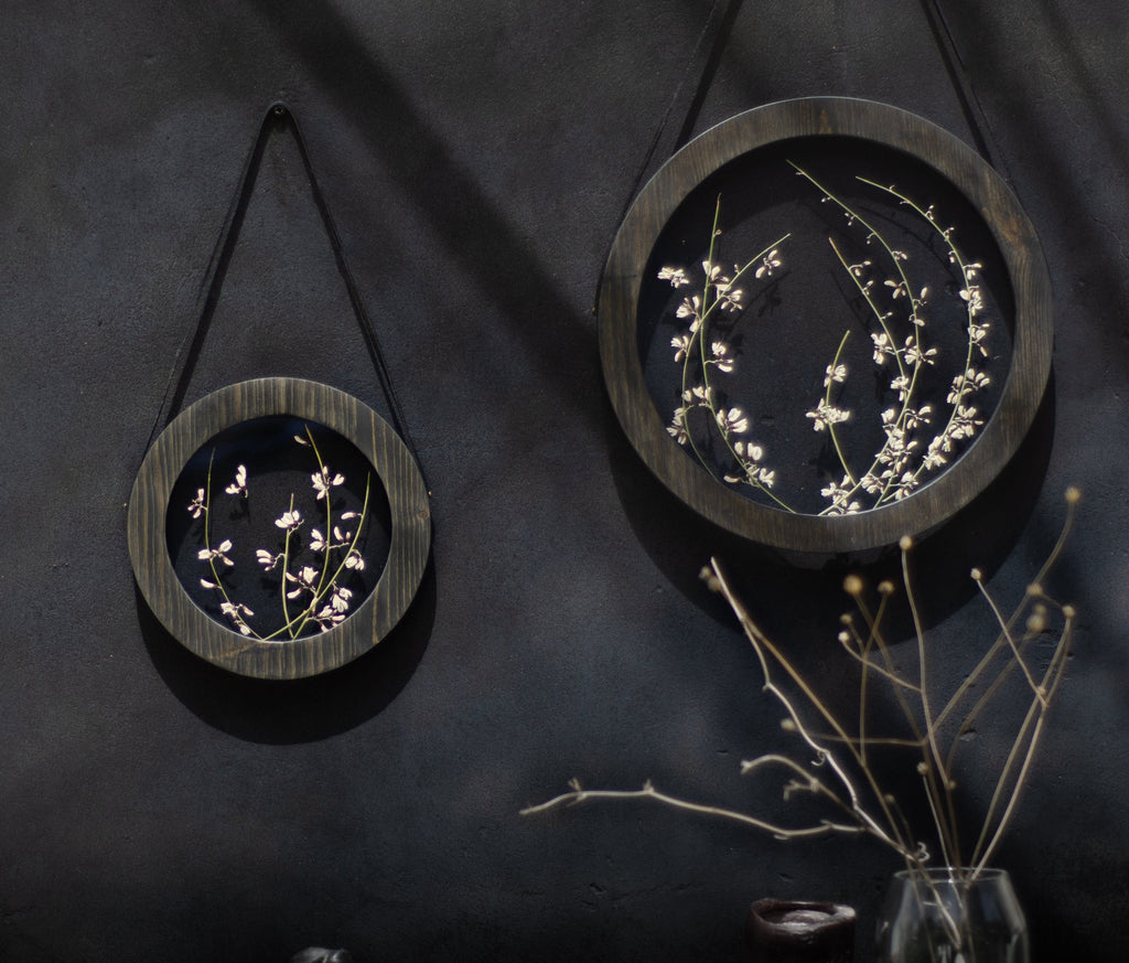Cadre de fleurs pressées diam. 23 et 30 cm - Moments printaniers
