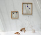 Cadre de fleurs pressées 26,5x31,5 cm - Bleuets